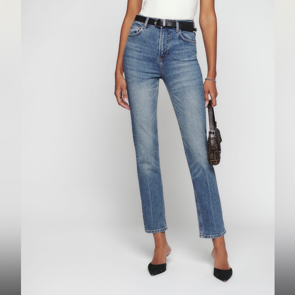 Reformation Liza Ultra High Rise Straight Jeans - Size 28